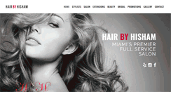 Desktop Screenshot of hairbyhisham.com